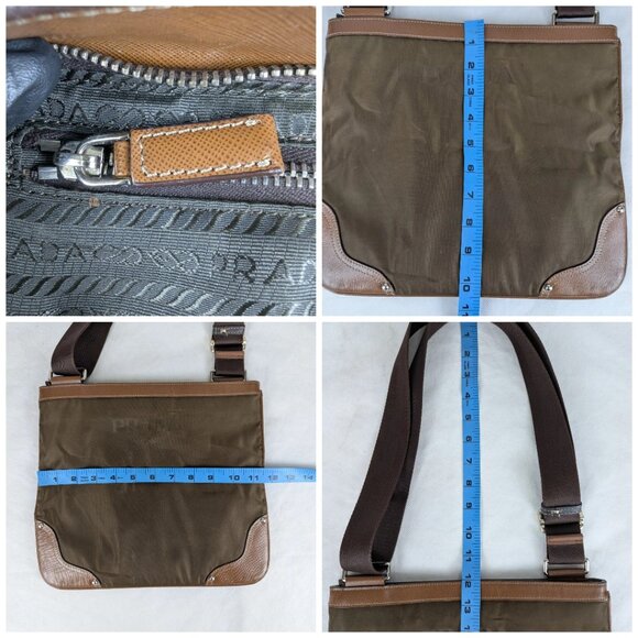 Authentic PRADA Canapa Shoulder Bag in Nylon with LOGO Made in Italy - Picture 16 of 16